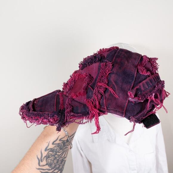 Upcycled handmade carhartt patchwork denim hat - Picture 4 of 5